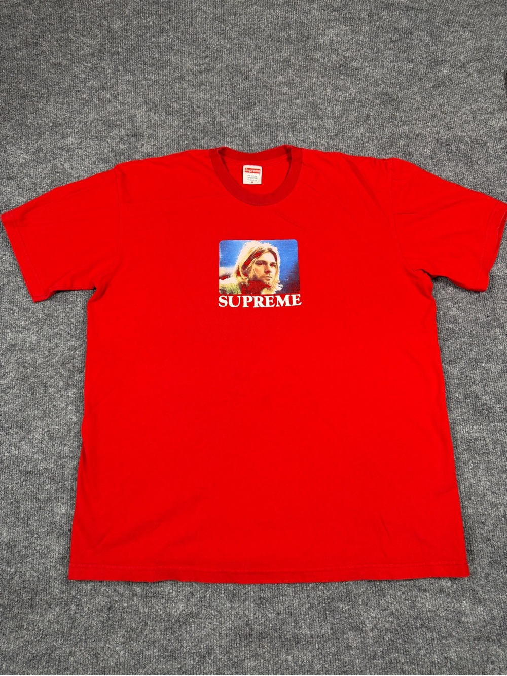 Supreme Red Graphic Portrait Tee